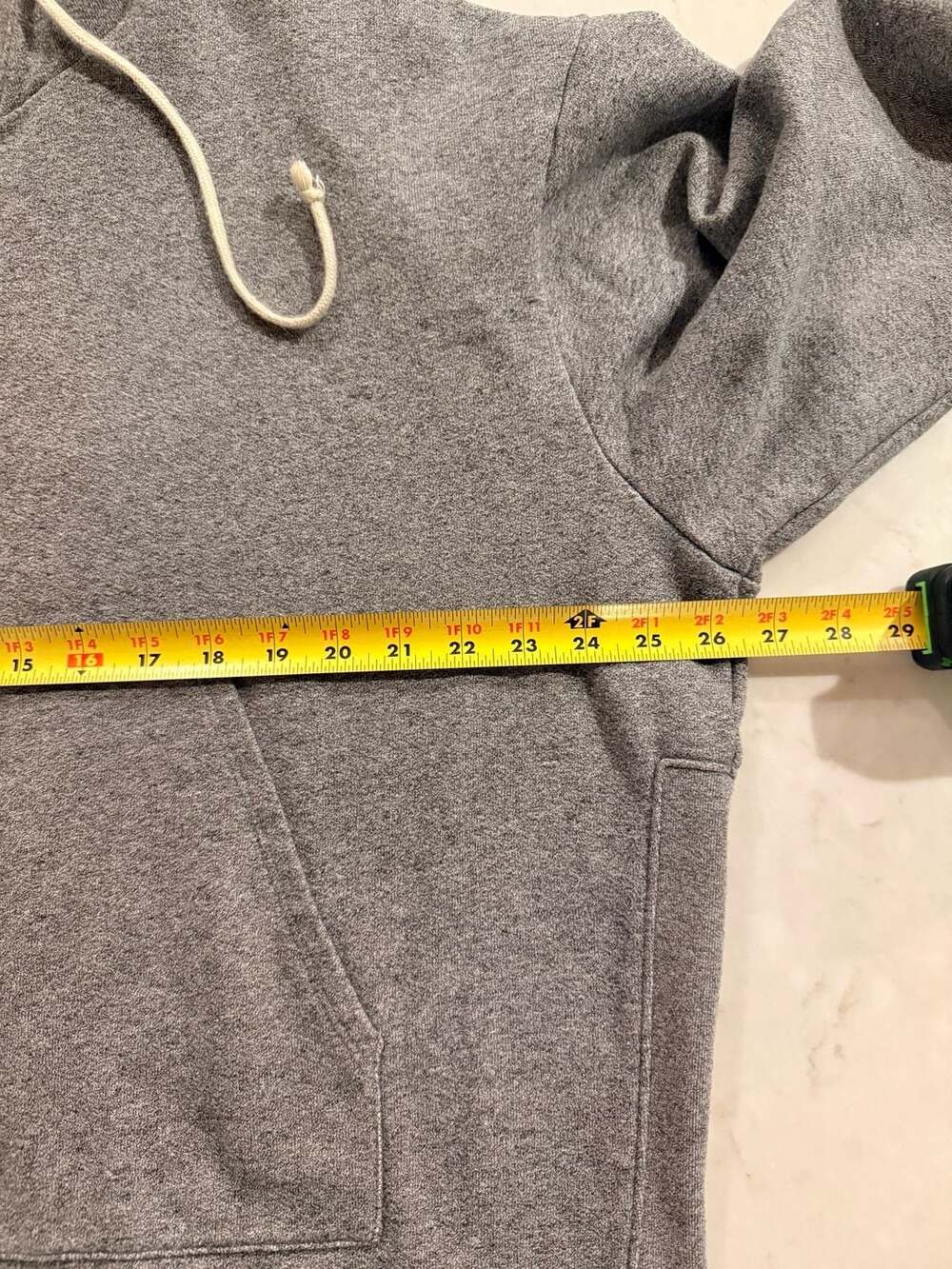 John Elliott Grey Pullover Hoodie View 4